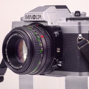 Minolta XG-M 35mm Film Camera + Rokkor-X 50mm f/1.7 Lens | Clean Vintage SLR